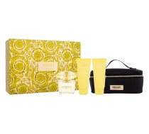 VERSACE Yellow Diamond W Edt 90 ml + Body Lotion 100 ml + Shower Gel 100 ml + Cosmetic Bag Dāvanu komplekts