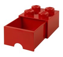 ROOM COPENHAGEN LEGO Brick Drawer 4 red - RC40051730 40051730 Konstruktors