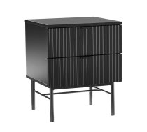 EVELEKT Nightstand SEQUENCE with 2 drawers 45x40xH55cm, black Naktsgaldiņš