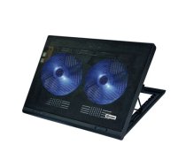 VAKOSS Vakoss LF-2463 notebook cooling pad 43.2 cm (17") Black LF-2463UK Portatīvo datoru dzesēšanas paliktnis/statīvs