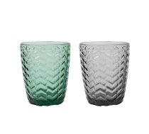 EVELEKT Drinking glass ROME 250ml low, green