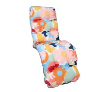 EVELEKT High back chair cushion BADEN-BADEN 48x165cm, floral Guļamkrēslu pārsegs