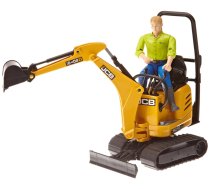 BRUDER bworld JCB Micro Excavator 8010 CTS and Man (62002) 62002 Rotaļlieta