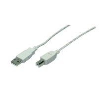 LOGILINK USB 2.0 A to USB 2.0 B Cable Grey CU0007 Vads