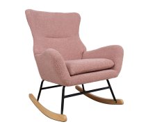 EVELEKT Rocking chair ROMY roosa Šūpuļkrēsls
