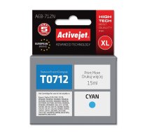 ACTIVEJET AEB-712N Ink cartridge (replacement for Epson T0712, T0892, T1002; Supreme; 15 ml; cyan) AEB-712N Tintes kasetne
