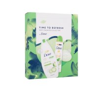 DOVE Time To Refresh Women Shower Gel Refreshing 250 ml + Refreshing Bar Soap 90 g + Antiperspirant Advanced Care Go Fresh Cucumber & Green Tea Scent 150 ml Dušas želeja