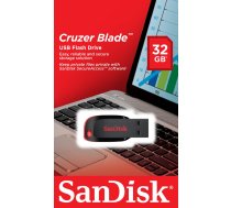 SANDISK Cruzer Blade USB flash drive 32 GB USB Type-A 2.0 Black, Red SDCZ50-032G-B35 USB atmiņas karte