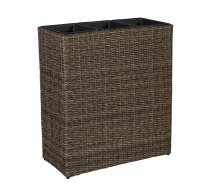 EVELEKT WICKER Dark Brown Puķu kaste