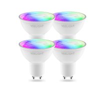 YEELIGHT LED Smart Bulb GU10 4.5W 350Lm W1 RGB Multicolor, 4pcs pack5 WWLAN YLDP004-A-4