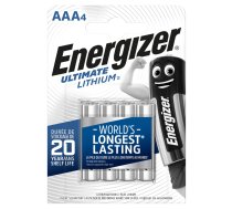 ENERGIZER ULTIMATE LITHIUM AAA 4 PACK Bateriju komplekts