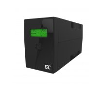 GREENCELL UPS01LCD uninterruptible power supply (UPS) Line-Interactive 0.6 kVA 360 W 2 AC outlet(s) UPS01LCD Nepārtrauktās barošanas avots