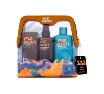 PIZ BUIN Travel Bag Allergy Sun Sensitive Skin Face Cream SPF50 50 ml + Tan & Protect Tan Intensifying Sun Oil Spray SPF30 150 ml + After Sun Tan Intensifying Moisturising Lotion 200 ml     Sauļošanās krēms sejai