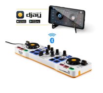 HERCULES DJControl Control MIX Bluetooth Pour Smartphone et tablettes Android e 2 channels Black, White, Yellow SS-1942 DJ kontrolieris