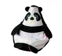 GO GIFT Sako bag pouffe Panda black and white L 105 x 80 cm Pufs