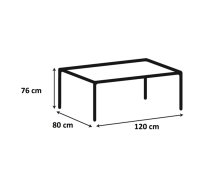 EVELEKT Ēdamgalds ROXBY 120x80xH76cm, ozols Galds