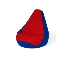 GO GIFT Sako bag pear-shaped pouffe dark blue-red XL 130 x 90 cm Sēžammaiss