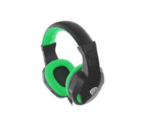 NATEC GENESIS ARGON 100 Headset Wired Head-band Gaming Black, Green NSG-1435 Austiņas