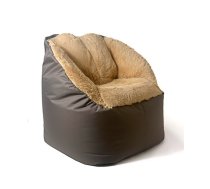 GO GIFT Sako bag pouf Fluffy brown XXL 140 x 90 cm Sēžammaiss