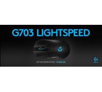 LOGITECH G703 LIGHT SPEED, mouse?(black, with HERO 16K sensor) 910-005640 Datorpele