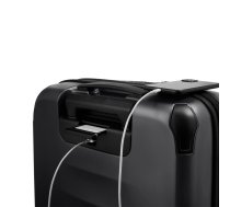 VICTORINOX SPECTRA 3.0 EXPANDABLE GLOBAL CARRY-ON CABIN CASE WITH VERTICAL QUICK-ACCESS DOOR, Black Koferis