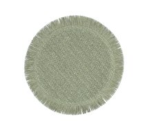 EVELEKT Table mat SUZAN D38cm jute, green Galdauts