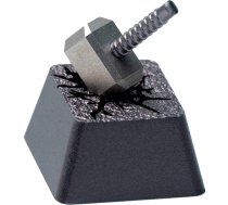 KEYCHRON Hammer Aluminum Alloy Artisan Keycap, Keycap (black/silver) AT-1 Klaviatūra