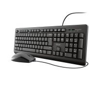 TRUST Primo keyboard USB QWERTY US English Black 23970 Klaviatūra+pele