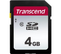 TRANSCEND SILVER 300S SD UHS-I U3 CLASS10 4GB TS4GSDC300S Atmiņas karte