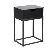 EVELEKT Nightstand MITRA black Naktsgaldiņš