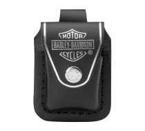 ZIPPO Harley-Davidson Black Leather Pouch with Belt Loop 58615 Maciņš