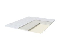 EVELEKT Harmony Latex 90x200xH5cm White Virsmatracis