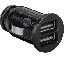 GOOBAY Dual USB Car Charger Black 58912 Adapteris