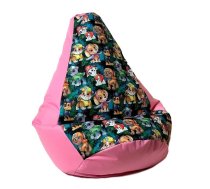 GO GIFT Sako bag pouffe Pear print pink-PAW Patrol XL 130 x 90 cm Sēžammaiss