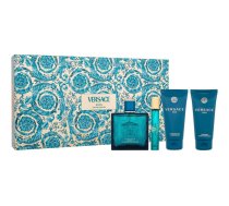 VERSACE Eros Men Edp 100 ml + Edp 10 ml + Shower Gel 75 ml + Aftershave Balm 75 ml Dāvanu komplekts