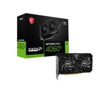 MSI GeForce RTX 4060 Ti 8G VENTUS 2X BLACK E1 OC GeForce RTX 4060 Ti 8G VENTUS 2X BLACK E Videokarte