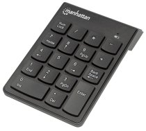 MANHATTAN Numeric Keypad, Wireless (2.4GHz), USB-A Micro Receiver, 18 Full Size Keys, Black, Membrane Key Switches, Auto Power Management, Range 10m, AAA Battery (included), Windows and     Mac, Three Year Warranty, Blister 178846 Klaviatūra