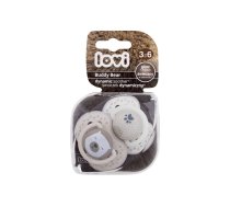 LOVI Buddy Bear Dynamic Soother 3-6m 2pc Knupis