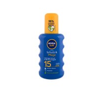 NIVEA Sun Protect & Moisture 200ml SPF15 Saules aizsargājošs losjons ķermenim