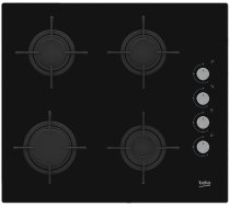 BEKO HILG64120S hob Black Built-in 60 cm Gas 4 zone(s) HILG64120S Iebūvējama plīts virsma