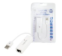 LOGILINK Fast Ethernet USB 2.0 to RJ45 White UA0144B Adapteris