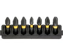 Dewalt 25mm PH PZ komplekts FLEXTORQ 7 gab