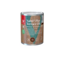 Tikkurila Valtti Plus Terrace Oil brūna eļļa koka terasēm, dārza mēbelēm - 0.9 L