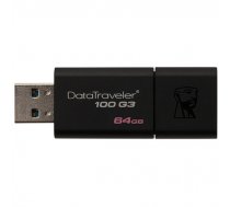 Kingston USB zibatmiņa DT100G3/64GB DataTraveler 100 G3 64 GB, USB 3.0, Black