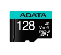 ADATA Atmiņas karte AUSDX128GUI3V30SA2-RA1 ADATA Premier Pro UHS-I U3 128 GB, micro SDXC, Flash memory class 10, with Adapter