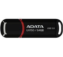 ADATA USB zibatmiņa AUV150-64G-RBK UV150 64GB,USB,3.0,Black