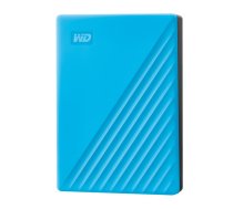 Western Digital Cietais disks WDBPKJ0040BBL-WESN External HDD|WESTERN DIGITAL|My Passport|4TB|USB 2.0|USB 3.0|USB 3.2|Colour Blue|WDBPKJ0040BBL-WESN