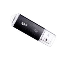 Silicon Power USB zibatmiņa SP008GBUF2U02V1K Silicon Power Ultima U02 8 GB, USB 2.0, Black