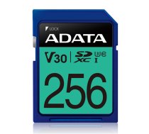 ADATA Atmiņas karte ASDX256GUI3V30S-R ADATA Premier Pro UHS-I SDXC, 256 GB, Flash memory class 10, U3, V30, 85 MB/s, 100 MB/s