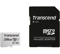 TRANSCEND Atmiņas karte TS256GUSD300S-A MEMORY MICRO SDXC 256GB W/ADAP/C10 TS256GUSD300S-A TRANSCEND
